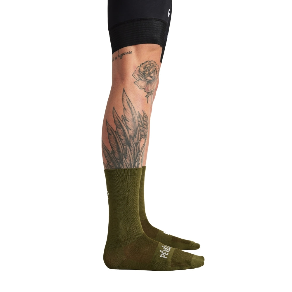PÉVÈLO Summit Army Green Socks