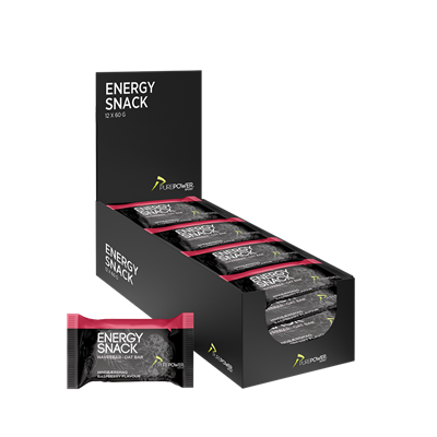 PurePower Energy Snack - 12 x 60g - Hindbær