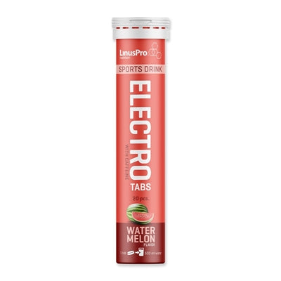 LinusPro Elektrolyt Tabs - Vandmelon med koffein - 20 tabs